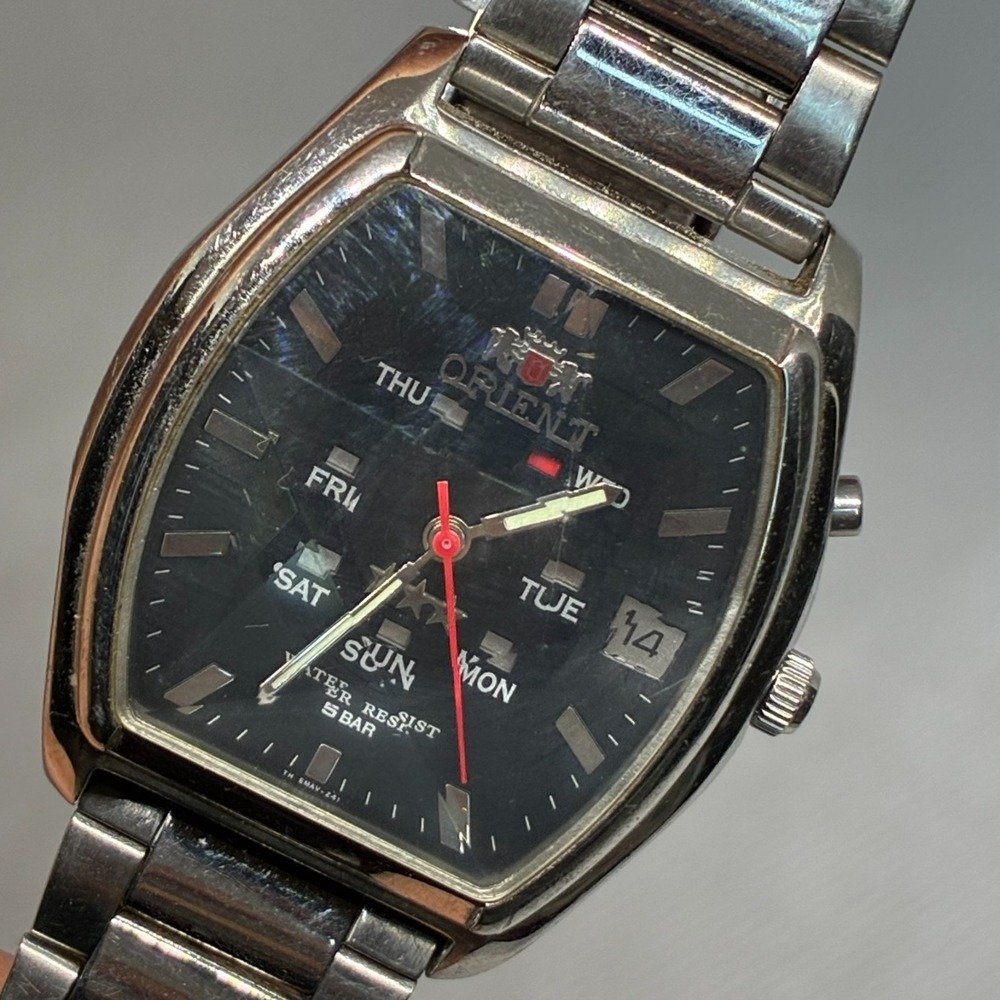 Vintage Orient 3 Star Automatic Men's Watch Black Dial